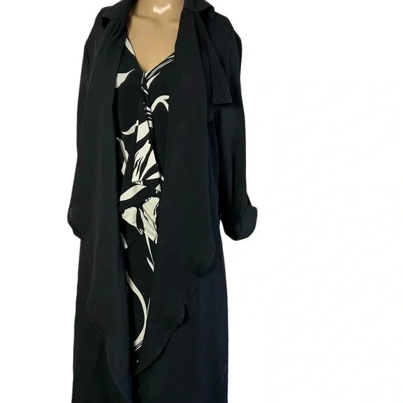 REVAMPED black cardigan,maxi ,sheer,cascading ,whimsigoth, dark romantic,witchy - Picture 11 of 15